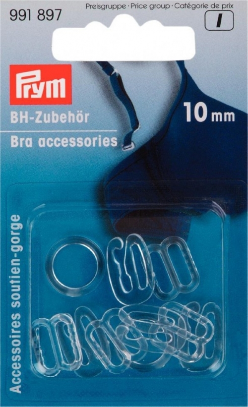 Prym Bra Strap Accessories Clear
