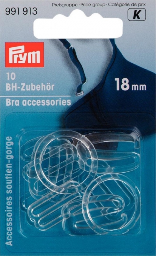 Prym Bra Strap Accessories Clear