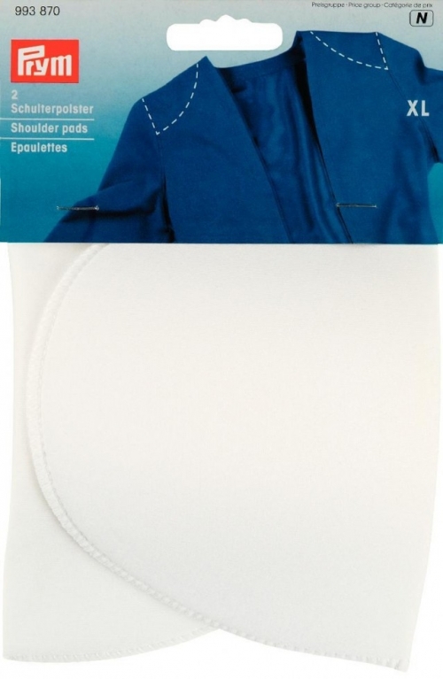 Prym Set In Shoulder pads White