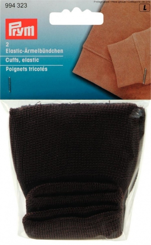 Prym Knitted Cuff Ribbing Brown