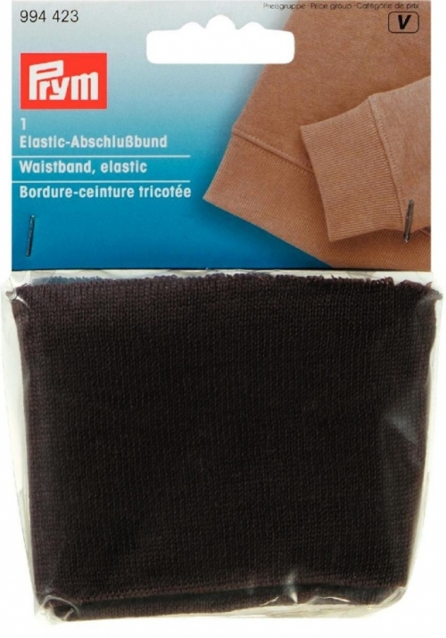 Prym Waistband Ribbing Brown