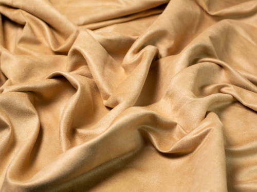 Water Repellent Faux Suede Fabric Camel