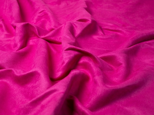Water Repellent Faux Suede Fabric Hot Pink
