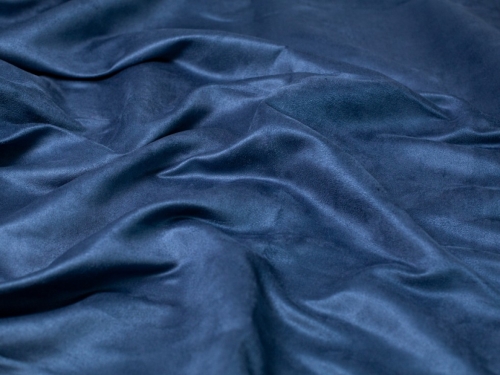 Water Repellent Faux Suede Fabric Denim Blue