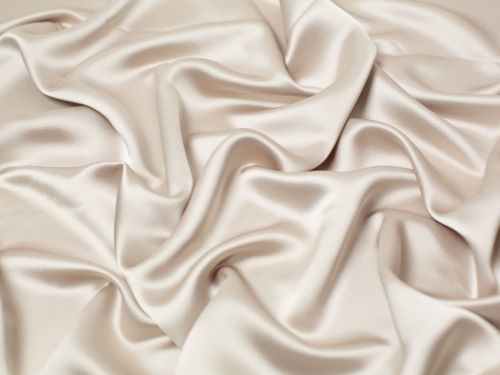 Minerva Core Range Aesha Satin Fabric Taupe