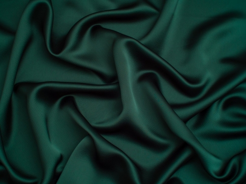 Minerva Core Range Aesha Satin Fabric Bottle Green