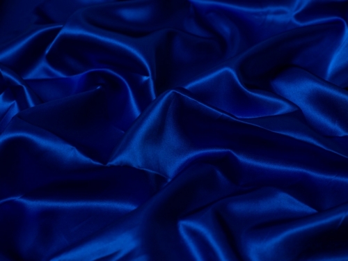 Acetate Satin Fabric Royal Blue