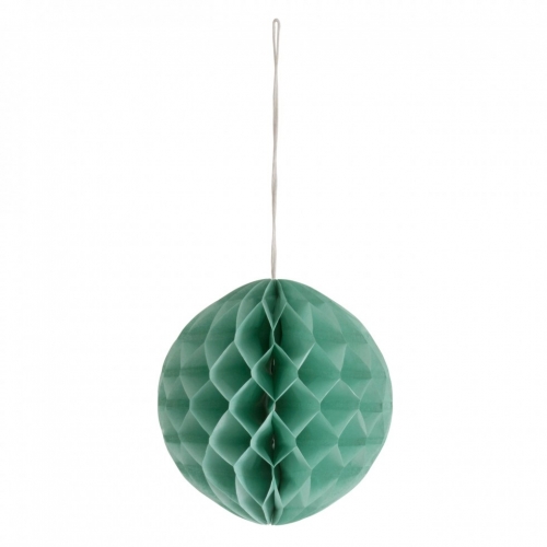 Honeycomb Paper Pom Poms Mint
