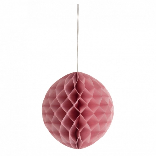 Honeycomb Paper Pom Poms Mink
