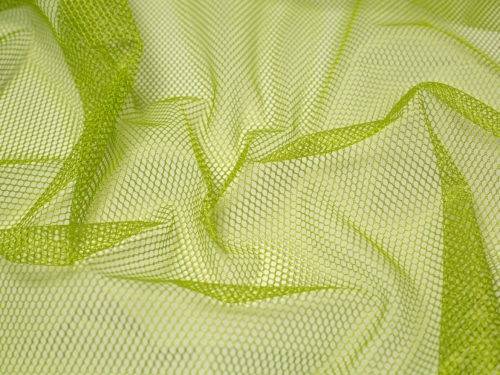 By Annie Pre Cut Piece Stretch Mesh Fabric Apple Green