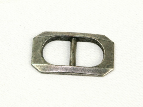 Rectangle Metal Buckle Silver