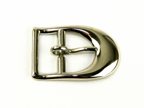 D Shape Metal Buckle Silver