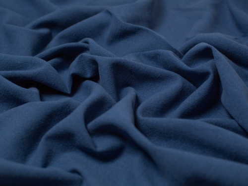 Blades Textured Cotton Linen Fabric Moonlight Denim Blue