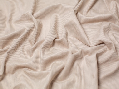Minerva Core Range 8 Wale Cotton Corduroy Fabric Cream