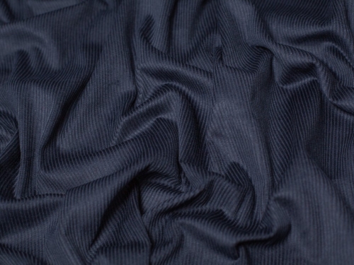 Minerva Core Range 8 Wale Cotton Corduroy Fabric Navy Blue