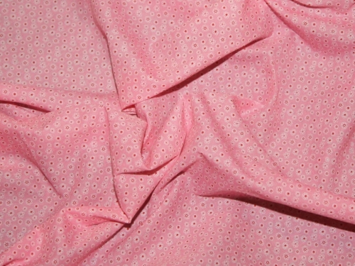 Printed Polycotton Fabric Cerise Pink