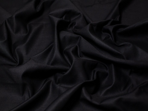 Minerva Core Range Gaberchino Polycotton Twill Fabric Black