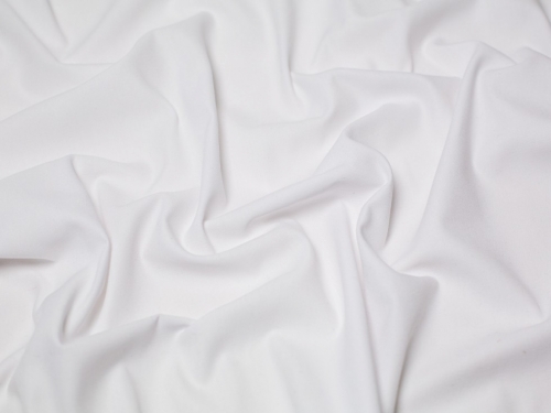 Minerva Core Range Gaberchino Polycotton Twill Fabric White