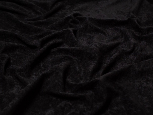 Minerva Core Range Faux Suede Suedette Fabric Black
