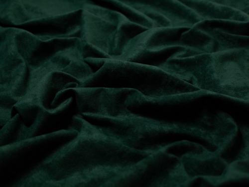 Minerva Core Range Faux Suede Suedette Fabric Bottle Green
