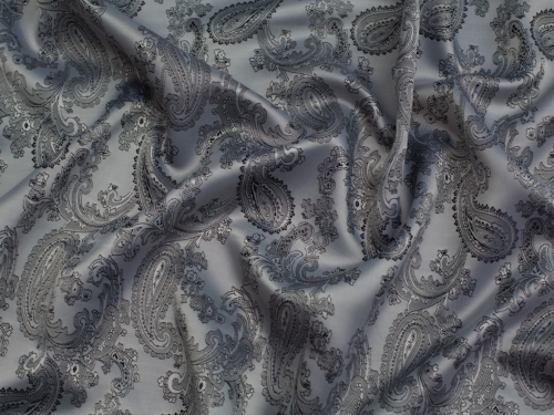 Minerva Core Range Woven Jacquard Lining Fabric Silver