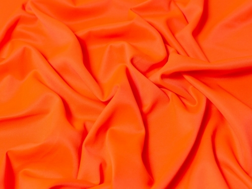 Minerva Core Range Scuba Stretch Knit Fabric Fluorescent Orange