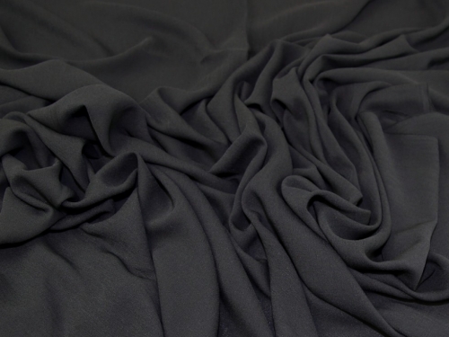 Deadstock Ripple Crepe Fabric Black