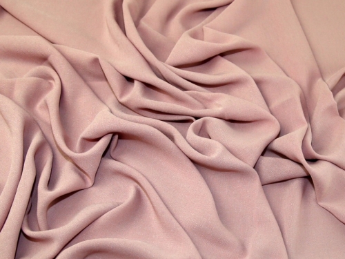 Deadstock Ripple Crepe Fabric Rose Pink