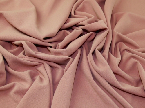 Deadstock Heavy Scuba Twill Stretch Knit Fabric Rose Pink