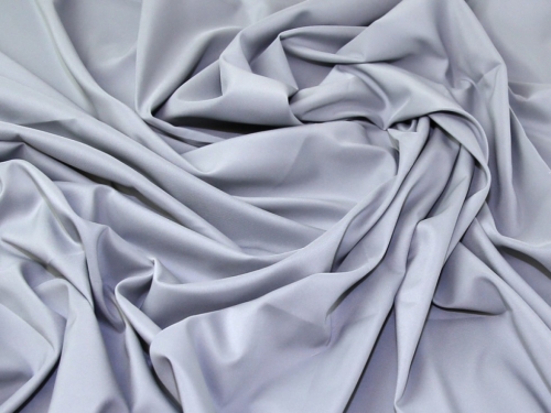 Deadstock Stretch Woven Lining Fabric Silver