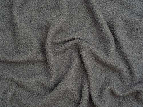 Teddy Faux Fur Coating Fabric Grey