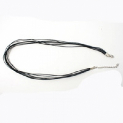 Trimits Waxed Cord With Clasp (Value Pack of 5) Black