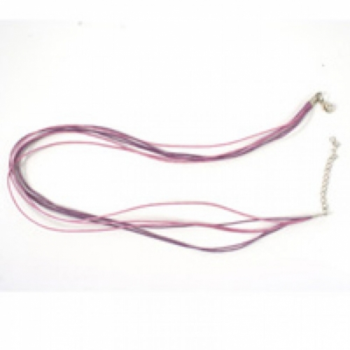 Trimits Waxed Cord With Clasp (Value Pack of 5) Lilac