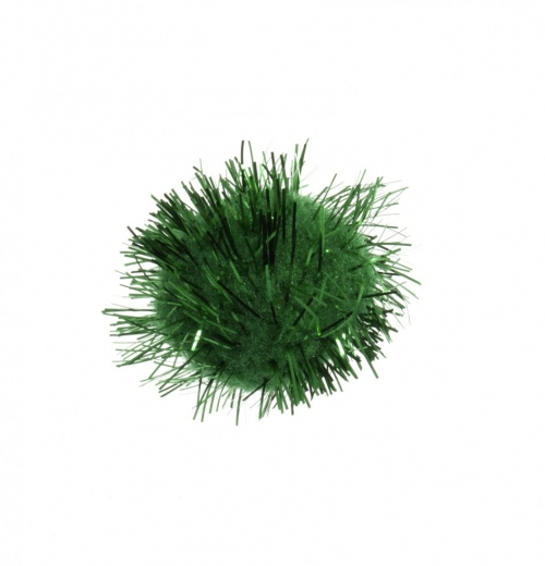 Craft Factory Glitter Pom Poms Green