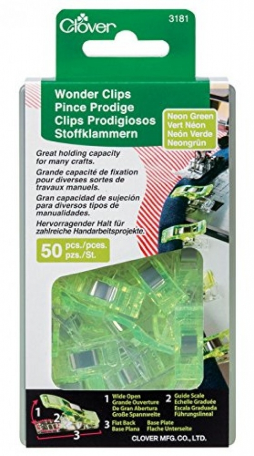 Clover Wonder Clips Neon Green