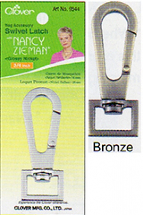 Clover Swivel Clip Fasteners Satin Bronze