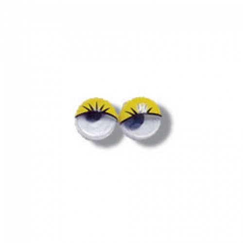 Trimits Stick On Wobbly Toy Eyes Yellow