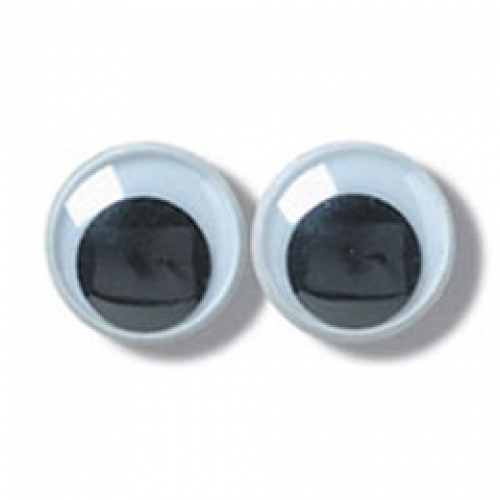 Trimits Stick On Wobbly Toy Eyes Black & White