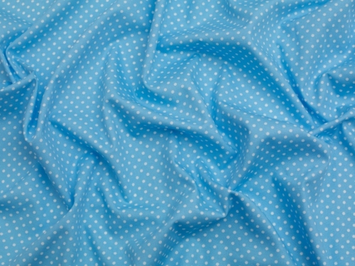 Minerva Core Range 100% Cotton Poplin Fabric Aqua Blue