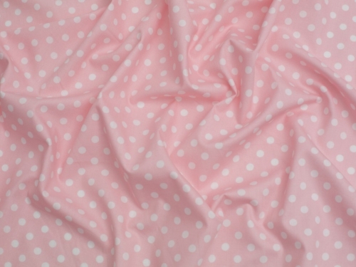 Minerva Core Range 100% Cotton Poplin Fabric Pastel Pink