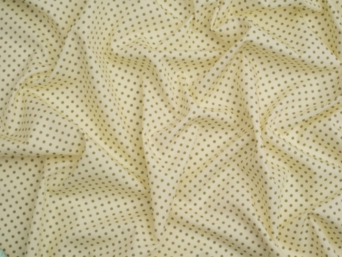 Minerva Core Range 100% Cotton Poplin Fabric Green on Ivory
