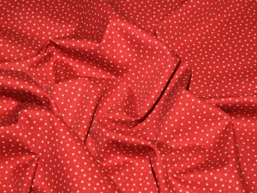 Rose and Hubble 100% Cotton Poplin Fabric Dark Red