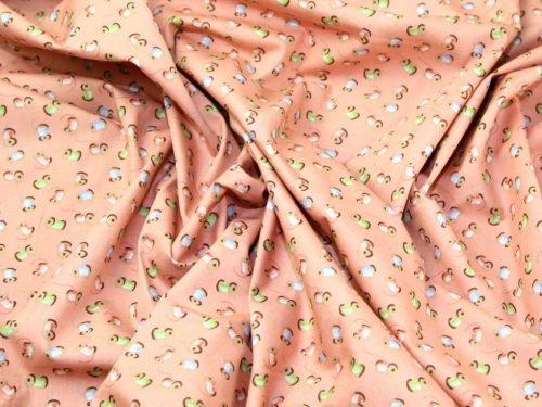 Rose and Hubble 100% Cotton Poplin Fabric Salmon Pink