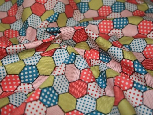 Rose and Hubble 100% Cotton Poplin Fabric Salmon
