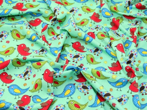 Rose and Hubble 100% Cotton Poplin Fabric Mint Green