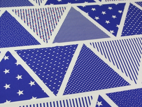 Rose and Hubble 100% Cotton Poplin Fabric Royal Blue