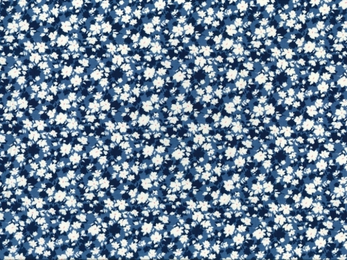 Rose and Hubble 100% Cotton Poplin Fabric Copen Blue