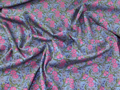 Rose and Hubble 100% Cotton Poplin Fabric Sky Blue