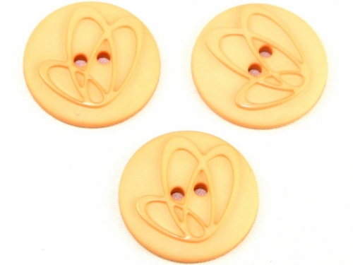Dill Embossed Swirl Buttons (Value Pack) Peach