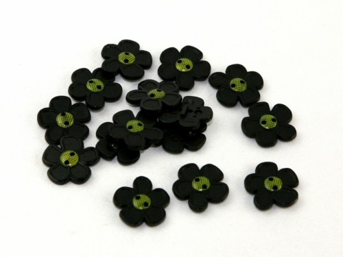 Dill Flower Buttons (Value Pack) Black